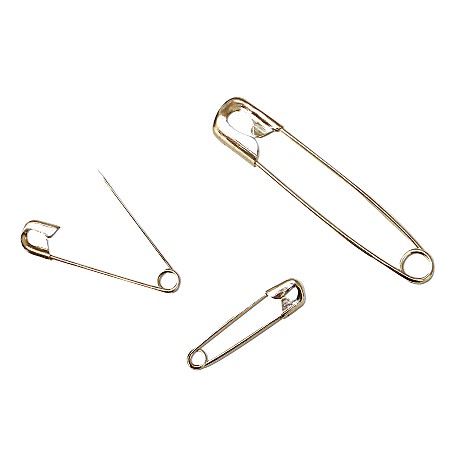 Baumgartens® Safety Pins, Assorted Sizes, Bag Of 22