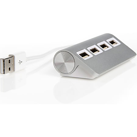 Sabrent 4 Port Aluminum USB Hub for Mac - USB - External - 4 USB Port(s) - 4 USB 2.0 Port(s)