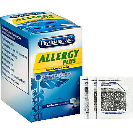 PhysiciansCare Allergy Relief Tablets - For Allergy - 50 / Box