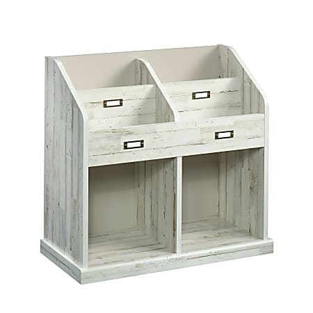 Sauder® Barrister Lane 4-Shelf Storage Organizer Bookcase, White Plank