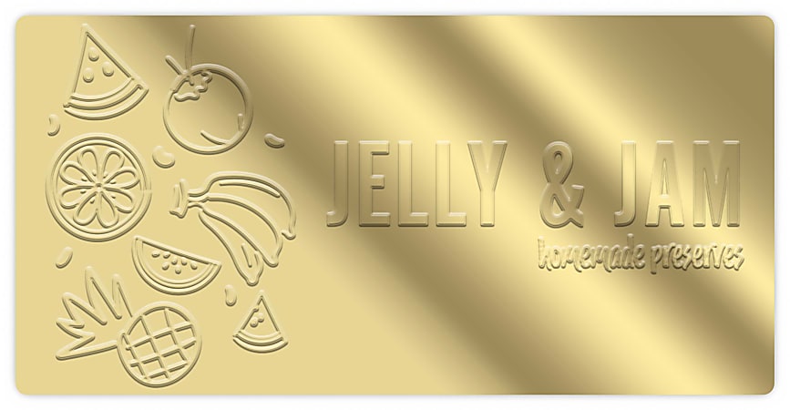 Silver Foil Embossing Labels