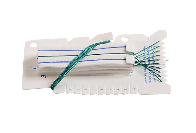 Medline Sterile X-Ray Detectable Neuro Sponges, 1" x 3", Case Of 20