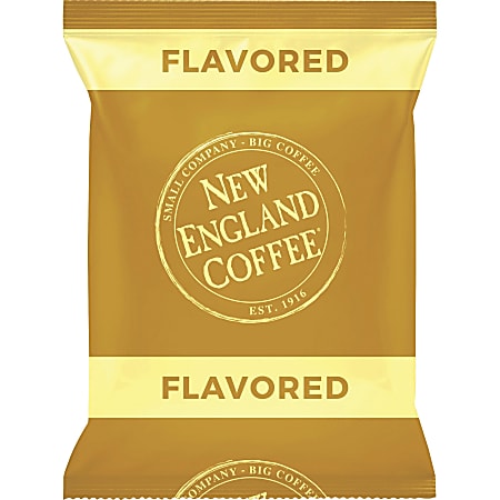 New England Coffee Single-Serve Coffee Packets, French Vanilla, Carton Of 24