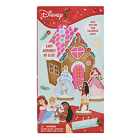 Innovative Designs Licensed Make Your Own Foam Gingerbread House, Disney Princess, Quantity 1