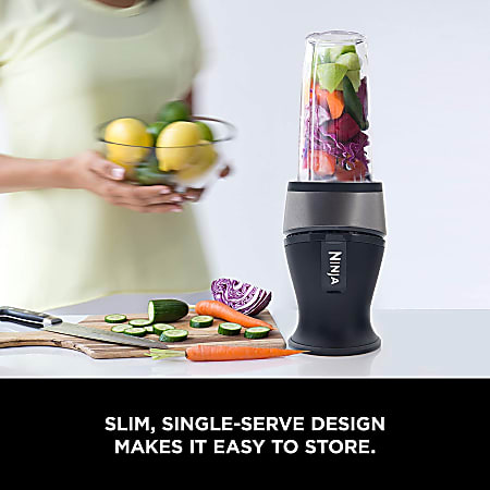 Ninja QB3001SS Nutri Ninja Fit 16 Oz SilverBlack Office Depot