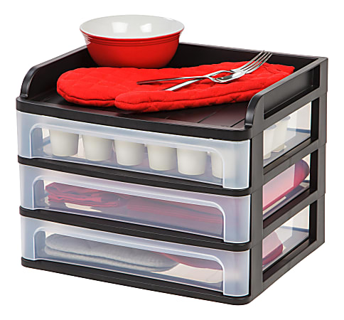 IRIS 13 Clear Tabletop Storage Drawers