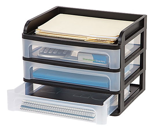 Office Depot® Brand Small Storage Bin, 5”H x 11-1/2”W x 7-7/8D, Assorted  Colors