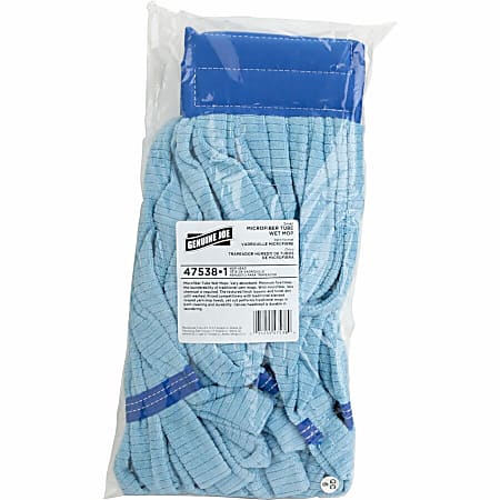 Genuine Joe Microfiber Wet Mophead Refill - Small - MicroFiber - Blue - 1Each Genuine Joe Microfiber Wet Mophead Refill - Small - MicroFiber - Blue - 1Each