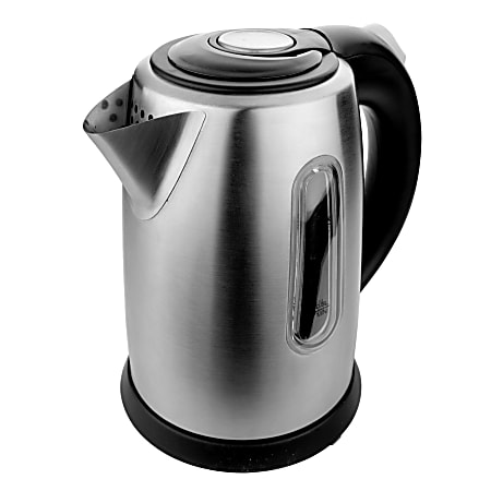 Brentwood 1-Liter Stainless Steel Electric Cordless Kettle, Silver