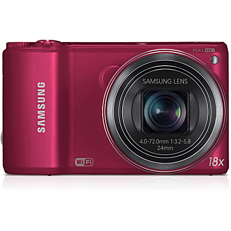 Samsung WB250F 14.2 Megapixel Compact Camera - Red