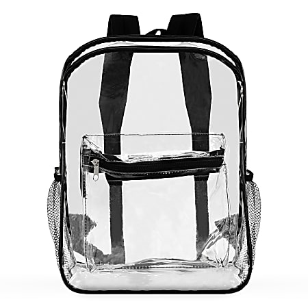  Clear Backpack, Heavy Duty Transparent Bookbag for Girls  Women, Cute School See Through Backpacks for Teens Elementary - Black