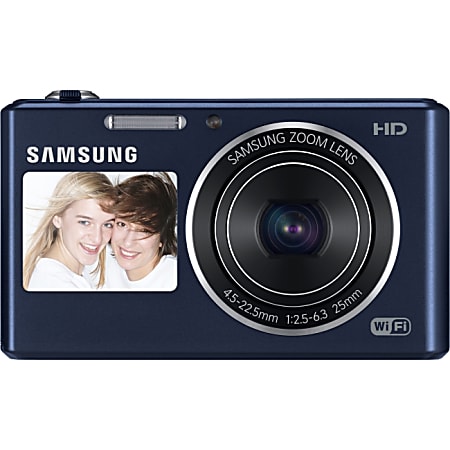 Samsung DV150F 16.2 Megapixel Compact Camera - Cobalt Black