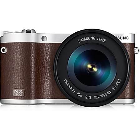 Samsung NX300 20.3 Megapixel Mirrorless Camera with Lens - 18 mm - 55 mm - Brown