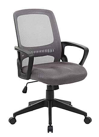 Boss Office Products Mesh Task Chair, Gray/Black
