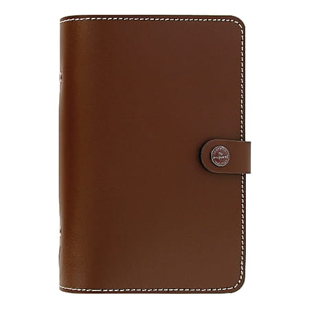 Filofax® Original Leather Personal Organizer With 2-Page Planner, 6 3/4" x 3 3/4", Retro Brown