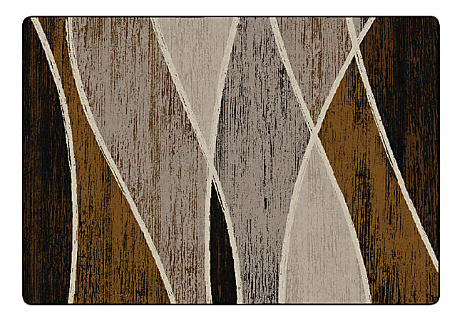 Flagship Carpets Waterford Rectangular Area Rug, 8-1/3' x 12', Chocolate