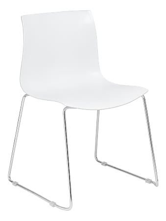 Boss Office Products Motif Guest Chairs, White, Set Of 4 Chairs