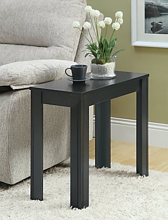 Monarch Specialties Modern Accent Table, Rectangular, Black Oak