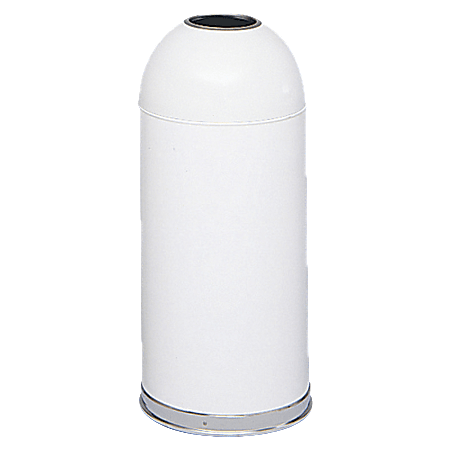 Safco Open Top Dome Receptacles 15 Gallons White - Office Depot