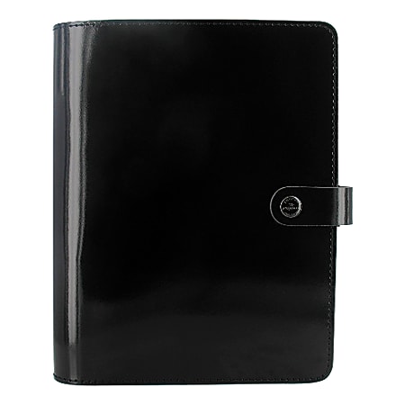 Filofax® Original Organizer With 2-Page Planner, 8 1/4" x 5 3/4", Patent Black