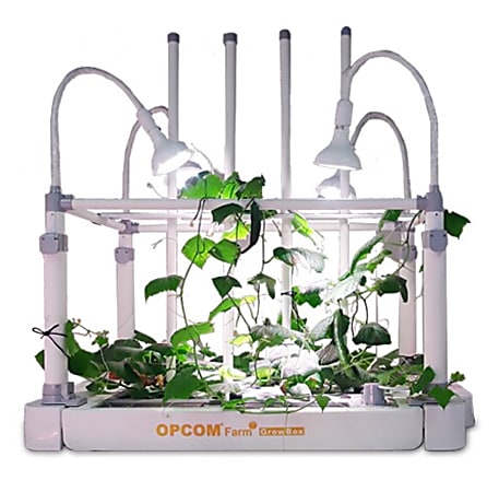 OPCOM Grow Box Hydroponic DFT System, 42" x 41-7/16", White
