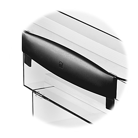 CEP Ice Paper Tray Riser Clips, 1-1/4"H x 3-1/8"W x 12-5/8"D, Black, Pack Of 2 Clips