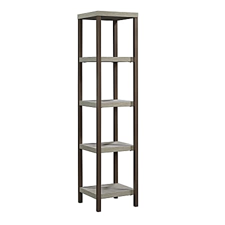 Sauder® Manhattan Gate 67"H 4-Shelf Tower Etagere, Mystic Oak