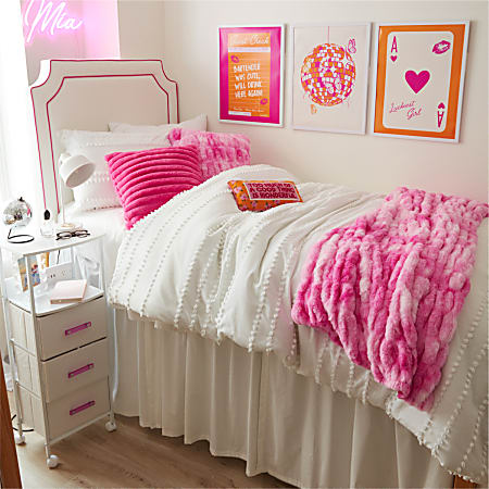 Dormify Billie Pom Pom Stripe Comforter and Sham Set FullQueen