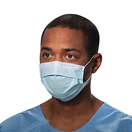 Kimberly-Clark® Professional Pleat-Style Procedure Masks With Ear Loops, One Size, Blue, Carton Of 500 Masks