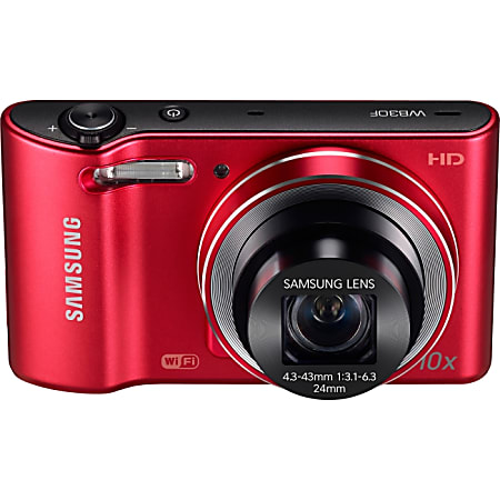 Samsung WB30F 16.2 Megapixel Compact Camera - Red