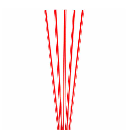 Goldmax Slim Plastic Sip 'n Stir Sticks, 5 1/4", Red, Pack Of 10,000