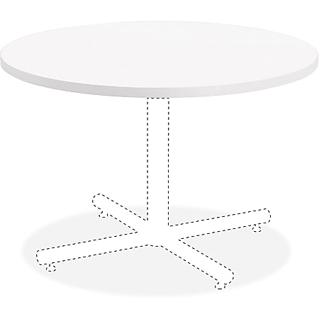 Lorell® Hospitality Round Table Top, 42"W, White
