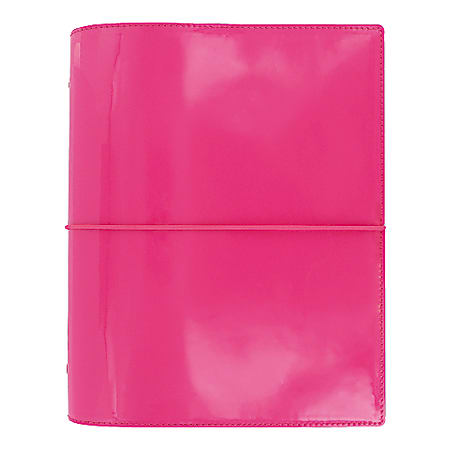Filofax® Domino Patent Organizer With 2-Page Planner, 8 1/4" x 5 3/4", Pink