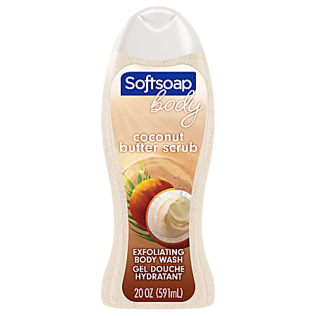 Softsoap® Exfoliating Body Wash, Coconut Butter Scrub, 20 Oz