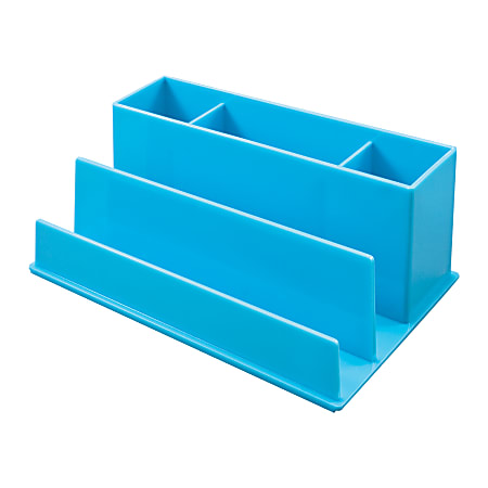 Desk Candy Desk Organizer, 10" x 6" x 4", Very Berry Blue