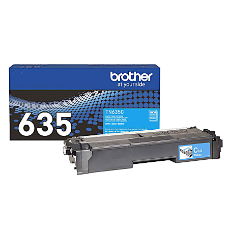 Brother TN635 Cyan Standard Yield Toner Cartridge (TN635C)