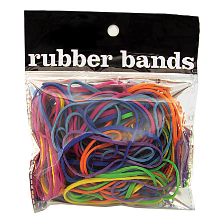 Office Depot Fashion Rubber Bands, Assorted Colors
