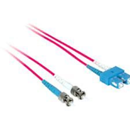C2G-2m SC-ST 9/125 OS1 Duplex Singlemode Fiber Optic Cable (Plenum-Rated) - Red - 2m SC-ST 9/125 Duplex Single Mode OS2 Fiber Cable - Plenum CMP-Rated - Red - 6ft