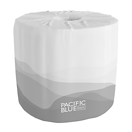 PACIFIC BLUE BASIC™ STANDARD ROLL 1-PLY TOILET PAPER BY GP PRO (GEORGIA-PACIFIC), 40 ROLLS PER CASE