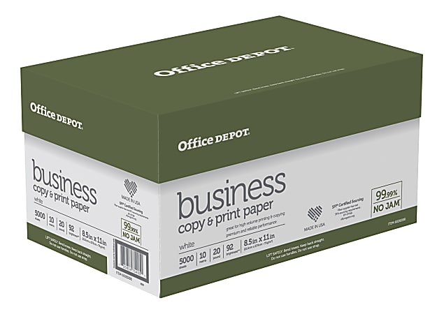 Office Depot Business Multi Use Printer Copy Paper White Letter