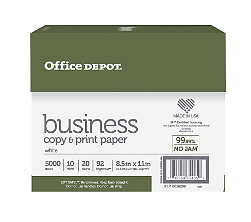 Everyday Business Paper, 32 lb Bond Weight, 8.5 x 11, Glossy White,  150/Pack - Office Express Office Products