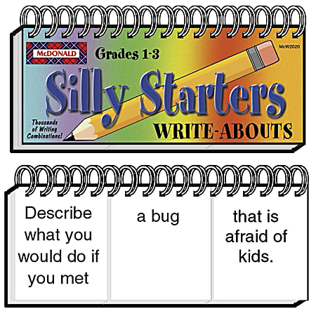 McDonald Publishing Silly Starters Write-Abouts, Grade 1-3, Pack Of 2 Write-Abouts