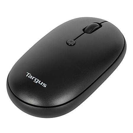 Targus® Multi-Device Dual-Mode Wireless Mouse, Pebble Shape, Black, AMB581GL