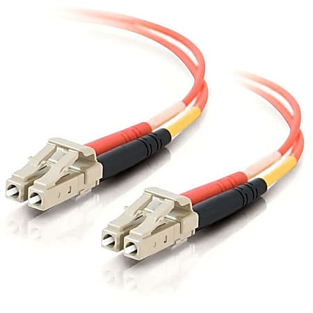 C2G LC-LC 62.5/125 OM1 Duplex Multimode Fiber Optic Cable (Plenum-Rated) - Patch cable - LC multi-mode (M) to LC mult - 37956