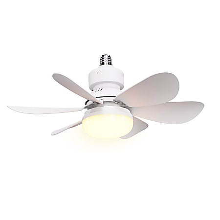 airbro™ FLA-21 3-Speed Socket Fan with Integrated Light, 21-In., White