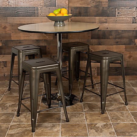 Flash furniture bar height table & stool discount set