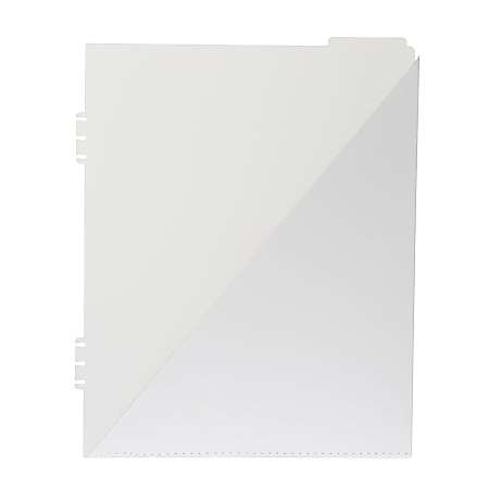 Russell & Hazel Signature Spiral Inserts, Paper Pockets, Letter Size, White, Pack Of 3 Inserts
