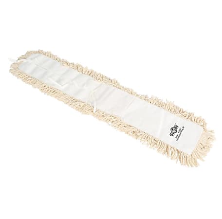 Globe Commercial Products Cotton Dust Mop Refill, 24" x 5", White