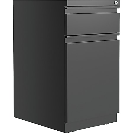 Lorell® Backpack 15"D Vertical Mobile Pedestal File Cabinet, Black