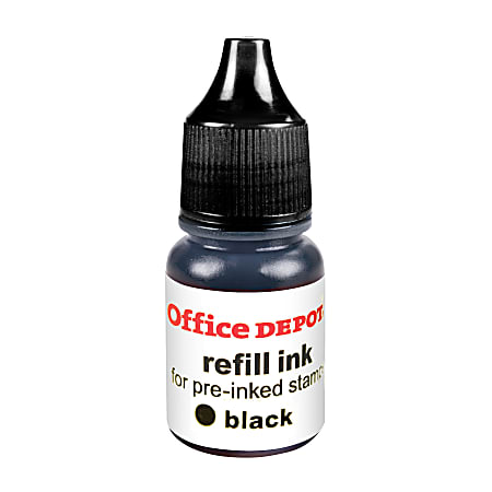 Office Depot Brand Pre Ink Refill Ink Black Pack Of 2 Refills